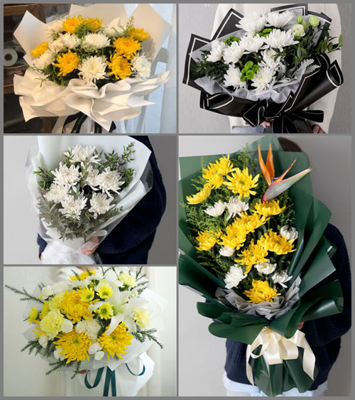 江苏南通启东市吕四港镇鹤东社区白事花束代送